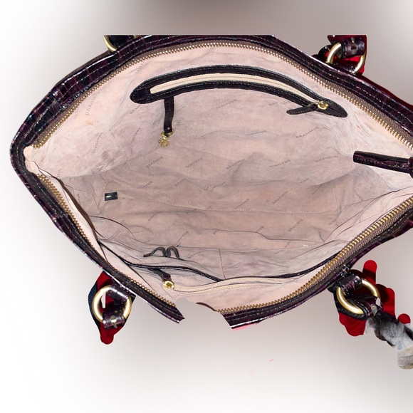 Brahmin Alligator embossed large tote shoulder bag - Picture 2 of 10